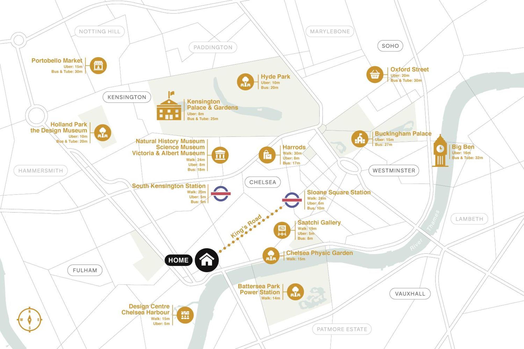 Kings Road Stylish Apartment In Chelsea ロンドン エクステリア 写真